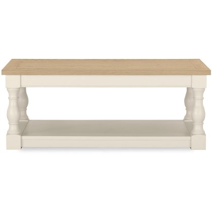 Chartreuse Aged Oak & Antique White Coffee Table Chartreuse Aged Oak & Antique White Coffee Table